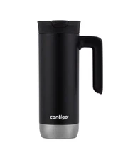 Contigo 20oz Snapseal Insulated Stainless Steel Travel Mug with Handle Licorice