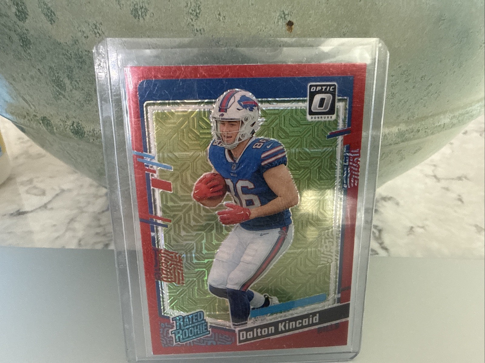 2023 Panini Donruss Optic - Rated Rookie Dalton Kincaid #211 Red Mojo Prizm (RC)