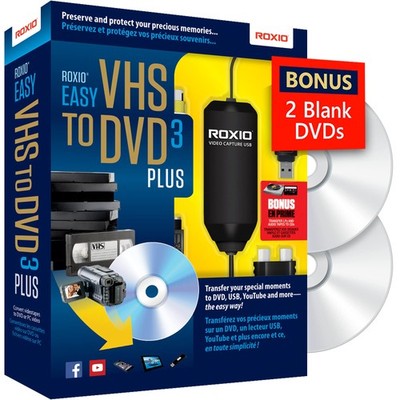 Roxio Easy VHS to DVD 3 Plus | VHS, Hi8, V8 Video or Digital... 