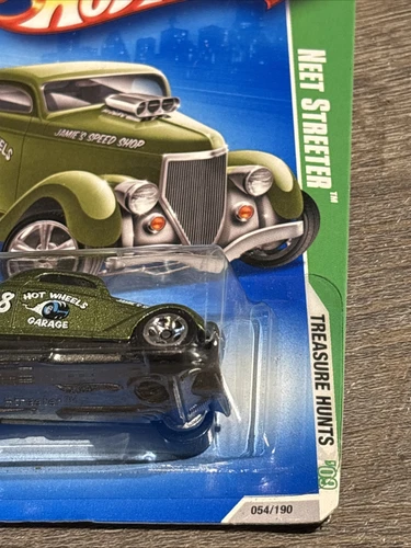 Hot Wheels 2009 Treasure Hunt - Neet Streeter Metalflake Green - 1:64 Diecast - Picture 12 of 20