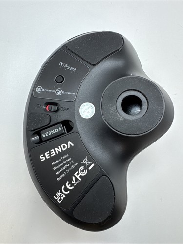 Seenda Wireless Trackball Mouse Bluetooth Ergonomic Mouse Rollerball Mouse MBD5 - Photo 4/5