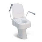 Drive Medical Raised Toilet Seat TSE 150 with Armrests Adjustable Height