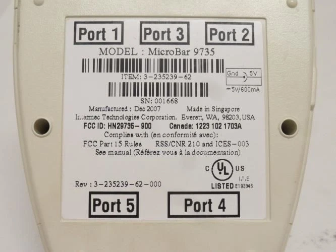 186048 New In Box; Intermec MicroBar 9735 Wireless Base Station - Image 2 of 4