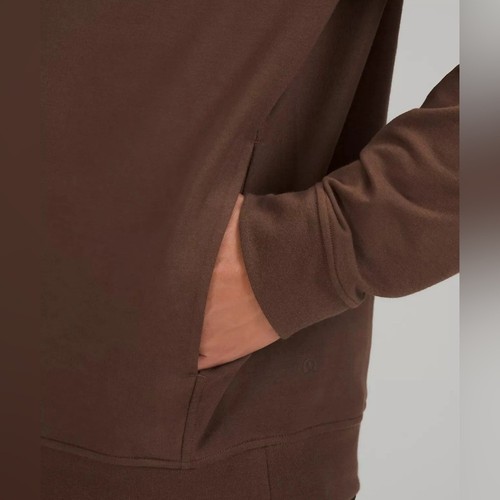 NWT Lululemon Men City Sweat Pullover Hoodie Dark Mocha Brown DMOC - Picture 5 of 7