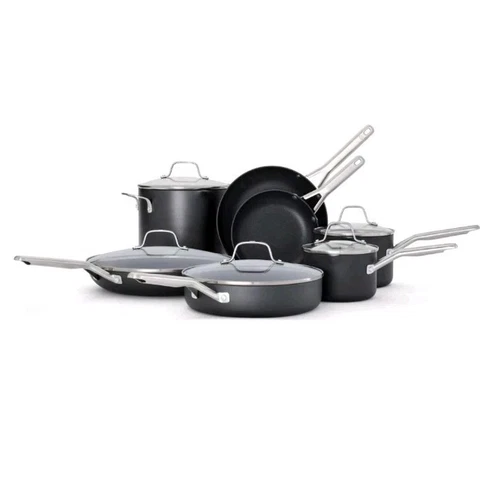 Calphalon Hard-Anodized Nonstick 12-Piece Cookware Set – Durable & Versatile!🔥