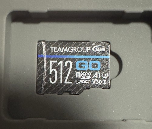 512GB TeamGroup Go Microsdxc UHS-I U3, V30, A1, 4K UHD Micro SD Card