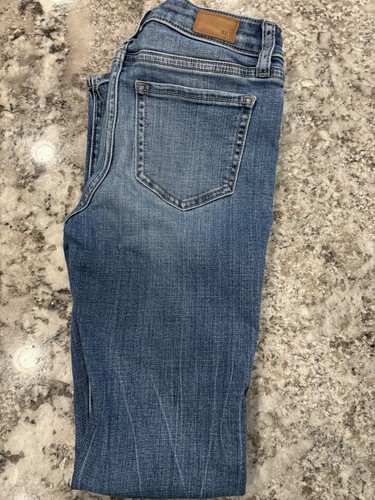 BKE Girls Mid Rise Boot Cut Stretch Jeans 14R Adjustable Waist - Picture 2 of 7