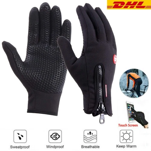 1/2PAAR FAHRRADHANDSCHUHE FAHRRAD HANDSCHUHE WINTER WARM MOTORRAD SPORT UNISEX