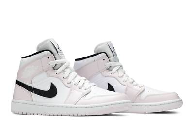 【NIKE】W AIR JORDAN 1 MID BARELY ROSE Nike Air Jordan 1 AJ1 Mid Barely Rose Women's Light Violet