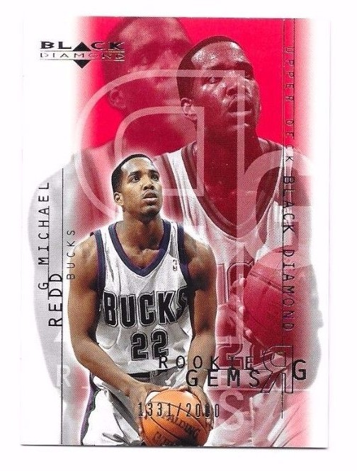 2000-01 Black Diamond Michael Redd #d 1331/2000