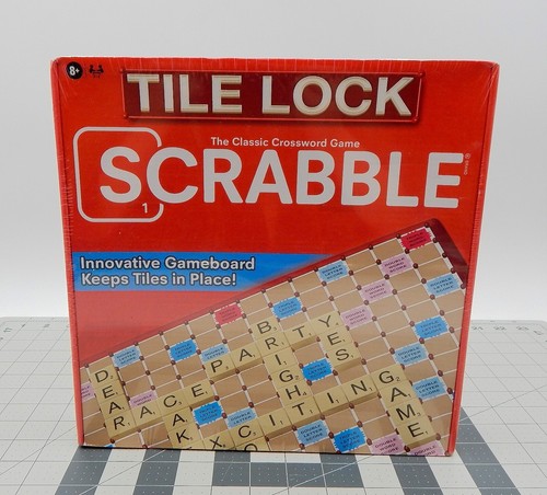 Tile Lock Scrabble Crossword Board Game Hasbro Factory Sealed 2023 Hasbro - Picture 4 of 9