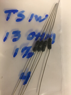 TS 1W  13 OHM 1% TEPRO RESISTORS 4 PCS NOS