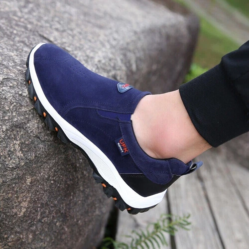 Mens Casual Breathable Loafers Shoes Running Walking Slip on Sports Sneakers Gym - Bild 16 von 49