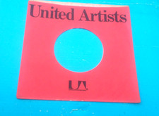 UNITED ARTISTS Red/Black Print SLEEVE ONLY 1 NO VINYL 45 RPM L K