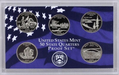 2005-S 50 State Quarters Proof Set Rare | eBay