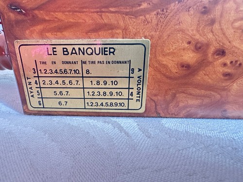 Sabot Le Banquier dispensatore croupier con carte Baccara', Chemin de Fer. RARO - Photo 5/15
