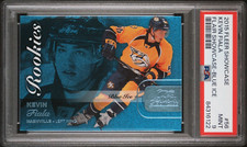 2015-16 Kevin Fiala Fleer Showcase Flair Blue Ice Rookie RC #56 /199 PSA 9