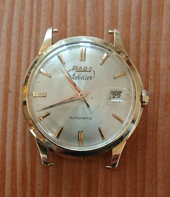 Vintage Rado Jubilar 14k Gold Watch with Felsa 692, 30 Jewels