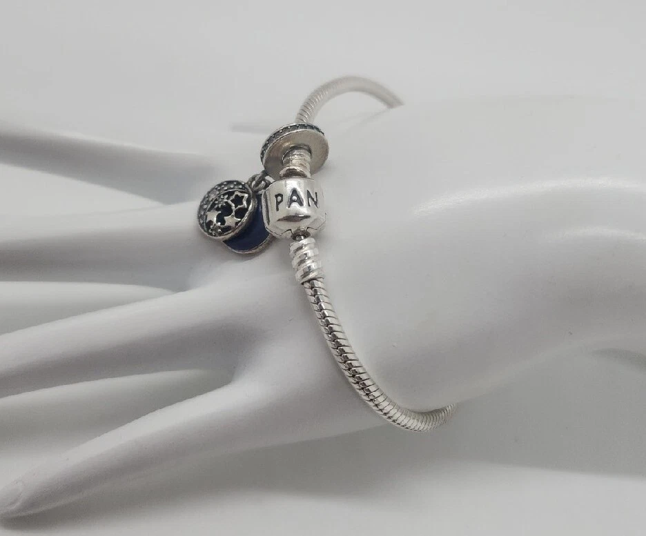 Pulsera de plata de ley 925 Pandora Galaxy Love You to the Moon and Back Charm Foto 2 de 4
