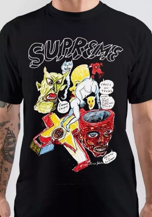 T shirt Supreme, T Shirt 2025 Taille S 5XL
