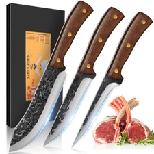 Kitchen Knives 3 Pieces Sharp Boning Knife Set Chef Knives Fillet Knife for Home