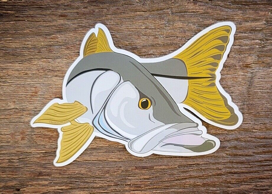 Fishing Bumper Stickers SNOOK 5 x 3 1/2 decals saltwater fly fishing