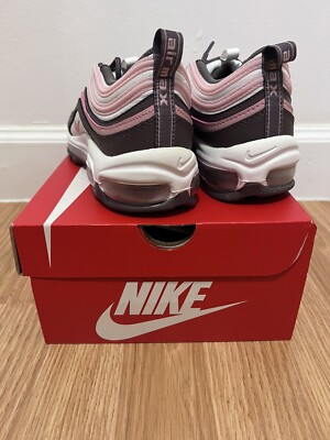 Nike Air Max 97 Pink Mocha Brown Sneakers Size 7Y 921522-200 | eBay