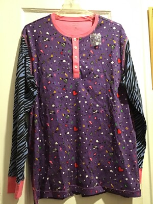 Roller Rabbit 100% Cotton sparkella x Roller Rabbit Henley Pajama Top Sz XL NWT