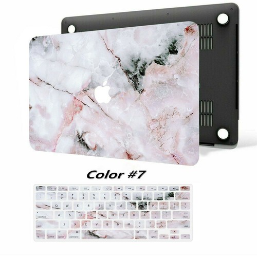 Wood Marble Rubberized Matte Hard Cut Case Key Cover For New/Old Macbook Pro Air - Picture 19 of 27