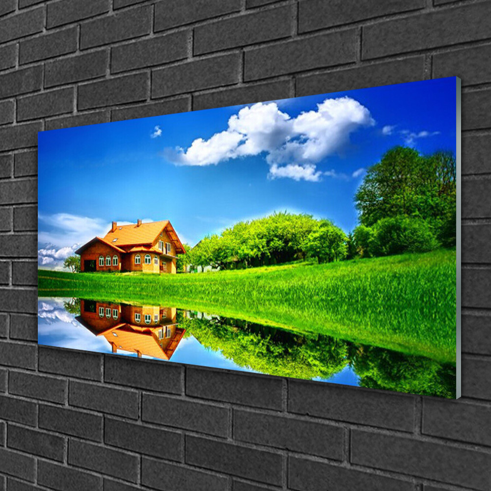 Image sur verre 100x50 cm paysage de lac apaisant pour créer un salon zen