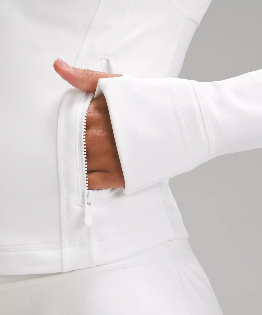 LULULEMON DEFINE JACKET CROPPED NULU~WHITE~0-2 4 6 8~10-12~ NWT