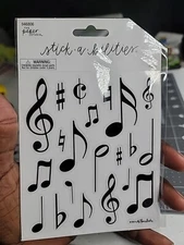 The paper studio Music Notes STICKERS 42pc ST4