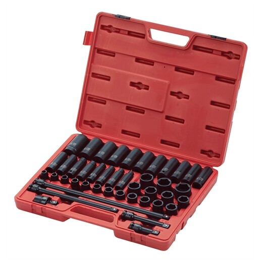 Sunex 555 MD Impact Steckschlüssel-Set – 55 Mm Tief, 1 Antrieb, Aus Chrom-Molybdän-Stahl