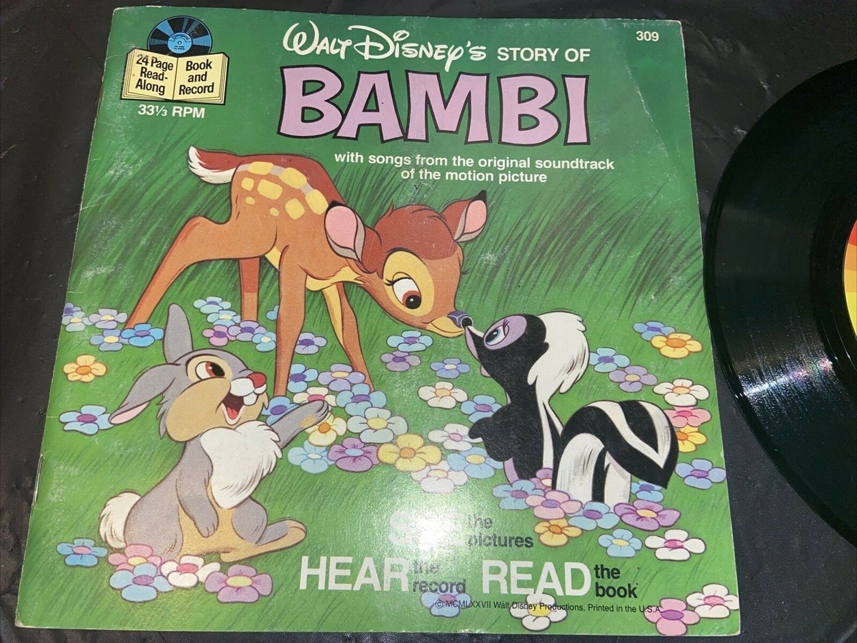 1977 Walt Disney Story of BAMBI #309 Record & Book 33 1/3 RPM | eBay