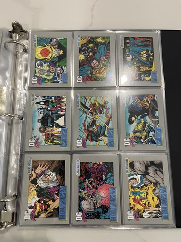 DC Comics 1991 Complete Card Set in Folder Superman Green Lantern Wonder Woman - Picture 18 of 20