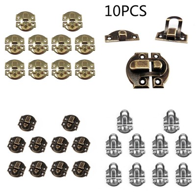 10er Set Mini Koffer Box Briefkasten Truhe Toggle Fangschloss Latch Clasp Hasps