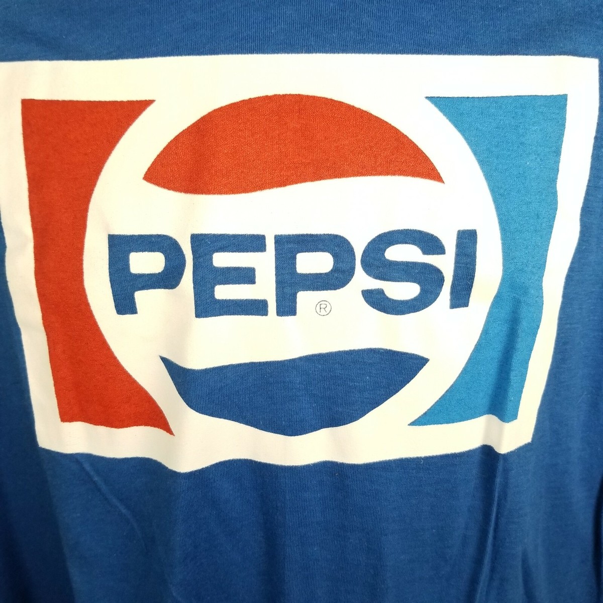 NOS Vintage 1970s Pepsi Logo Shirt Paper Thin Cola Size XL