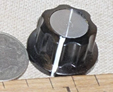 NEW 3/4" PLASTIC SWITCH RADIO VOLUME CONTROL KNOB 6MM 1/4" SHAFT SET SCREW USA