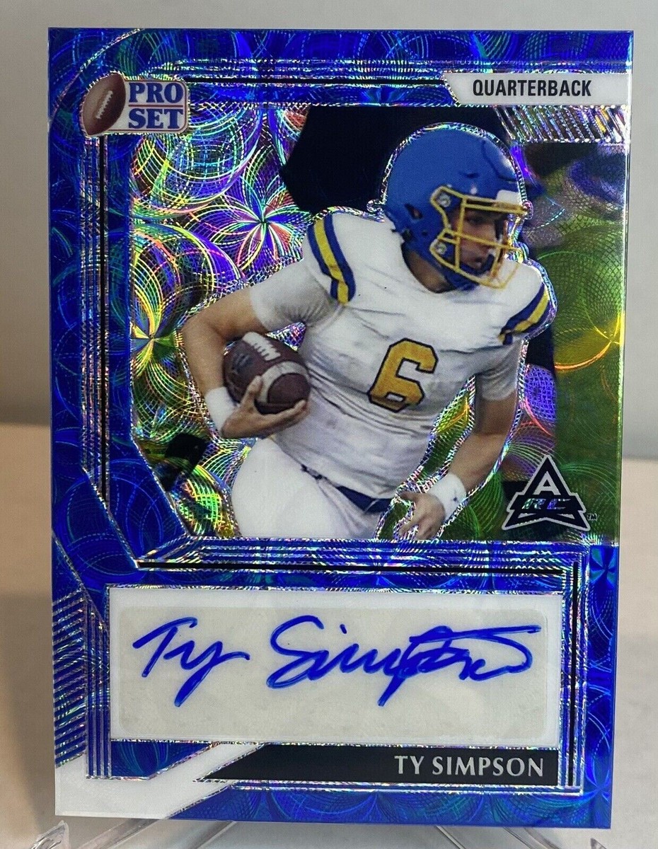2022 Leaf Pro Set Ty Simpson AUTO /15 Blue Scope ALABAMA