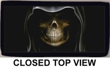 Grim Reaper Up Close Death Mythical Checkbook Cover Credit Card ID Holder NEW