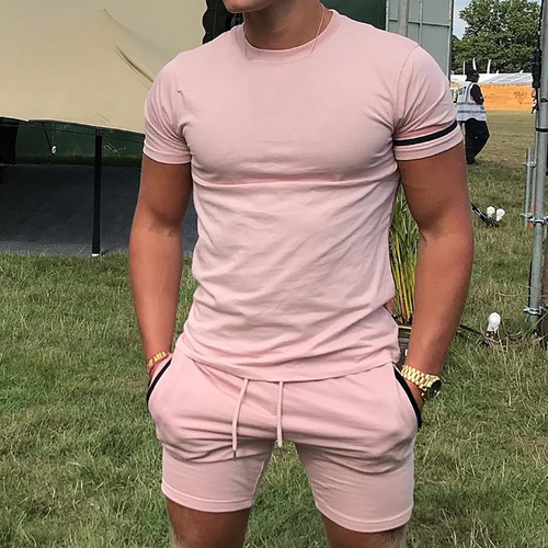 Mens Solid Color Casual Sports Fashion 