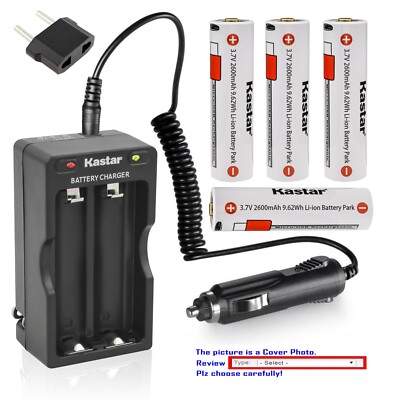Kastar Battery Travel Charger for Fenix Flashlight Battery Micro-USB ARBL182600U
