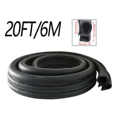 For 20ft Car SUV Rubber Seal Weather Strip Door Window Lock Trunk Hood Edge Trim