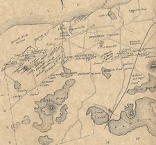 Brewster West Brewster East Brewster MA 1880 Map with Homeowners Names Shown