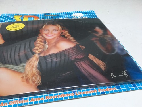 Vintage SELTEN Anna Kournikova 3D Computer Mauspad Zöpfe 4 Kamm Neu Versiegelt - Bild 3 von 5