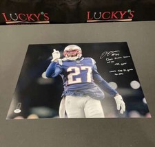JC Jackson Signed Auto 16x20 Photo PSA COA Rare Dont F* Throw Ins QBR Patriots