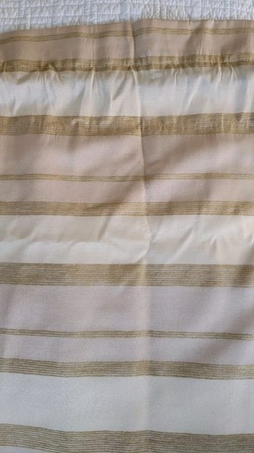 De Colección Jc Penney Cortina Texturizada 4 Paneles Rayas MCM Suave Imitación Seda 84Lx52W Beige - Imagen 7 de 15