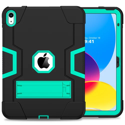For iPad 9th 8th 7th Gen 10.2 Shockproof Heavy Duty Hard Rubber Cover Stand Case - Picture 83 of 122