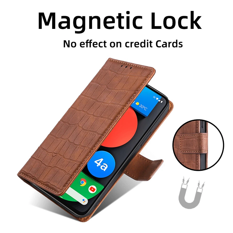 Flip Card PU Leather Cases For Google Pixel 10 9a 8a 7a 6a 8 7 6 9 Pro XL 5a 4A - Image 2 of 4