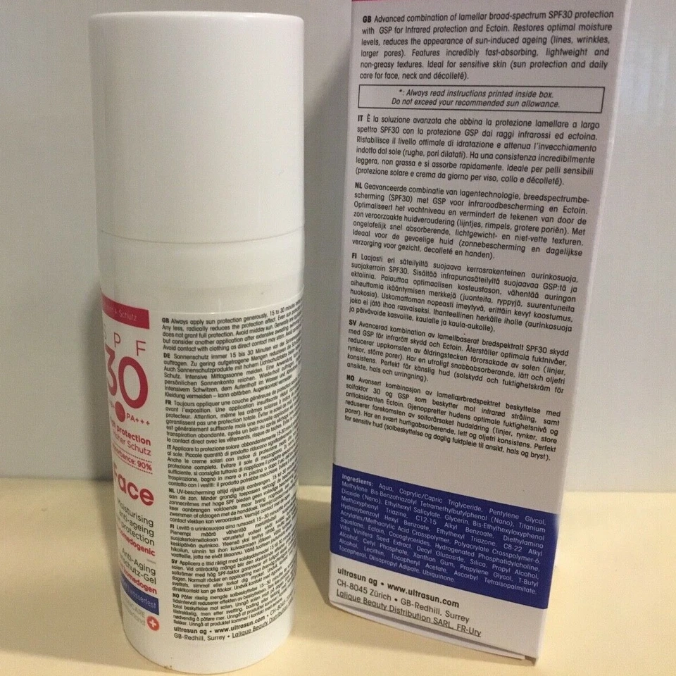 Увлажняющая антивозрастная защита от солнца Ultrasun Face SPF30 50 мл (новая упаковка) - Изображение 2 из 4
